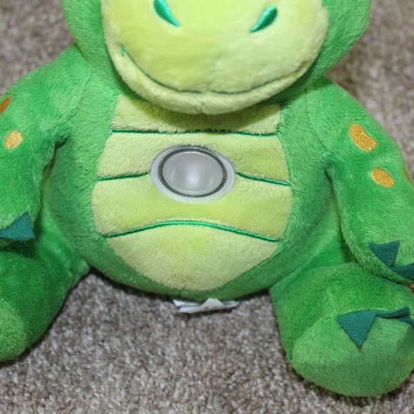 Flashlight Friends Dinosaur Dragon Green Plush Night Light Plush Toy 10" Works - Picture 3 of 6